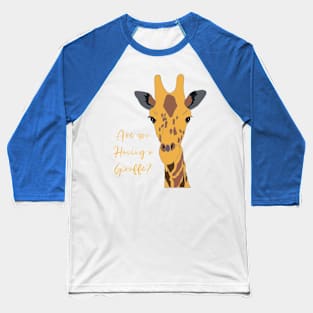 Cute giraffe Baseball T-Shirt
